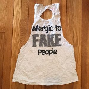 Allergic to Fake People Tank